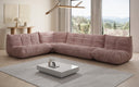 Designer corner sofa living room set Calmo in Corduroy