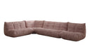 Designer corner sofa living room set Calmo in Corduroy