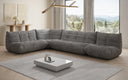 Designer corner sofa living room set Calmo in Corduroy