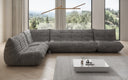 Designer corner sofa living room set Calmo in Corduroy