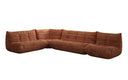 Designer corner sofa living room set Calmo in Corduroy