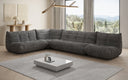 Designer corner sofa living room set Calmo in Corduroy