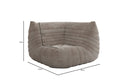 Designer corner sofa living room set Calmo in Corduroy
