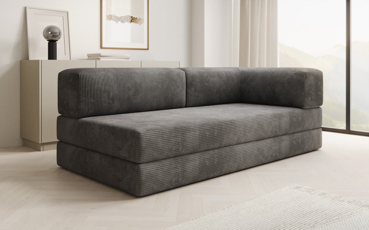 Designer Sofa/Chaise Longue Lazy in Cord