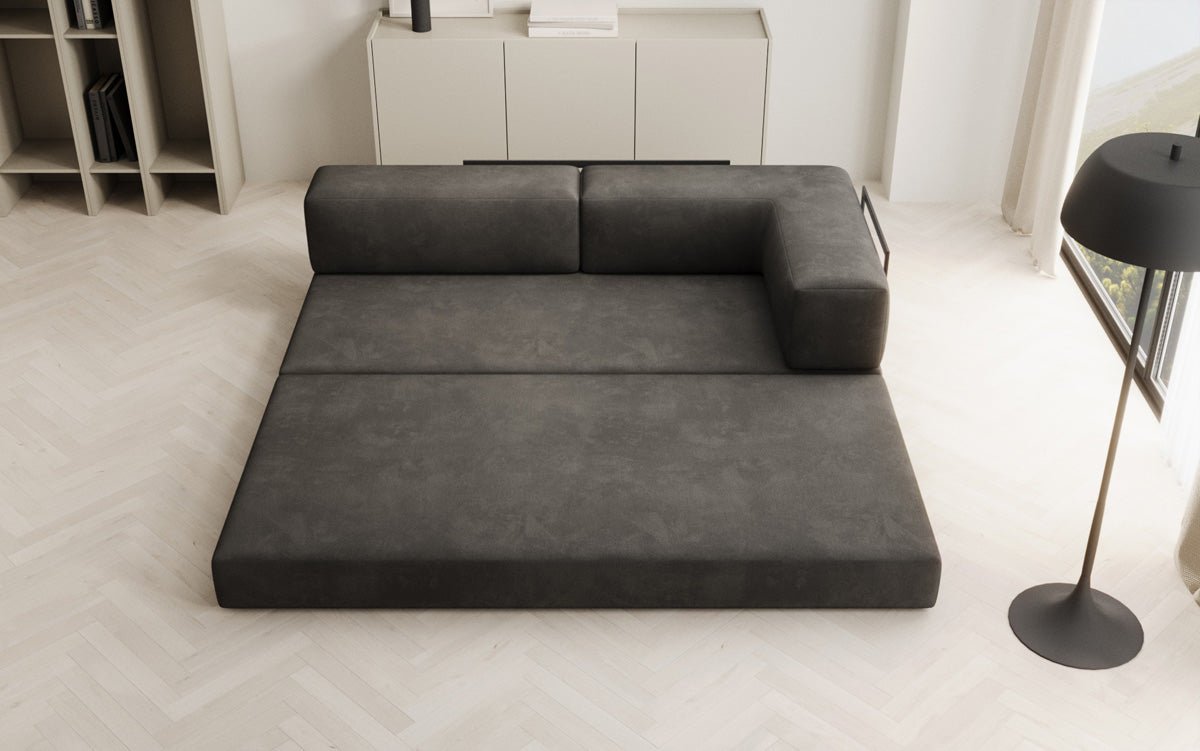 Designer Sofa/Chaise Longue Lazy in Velvet