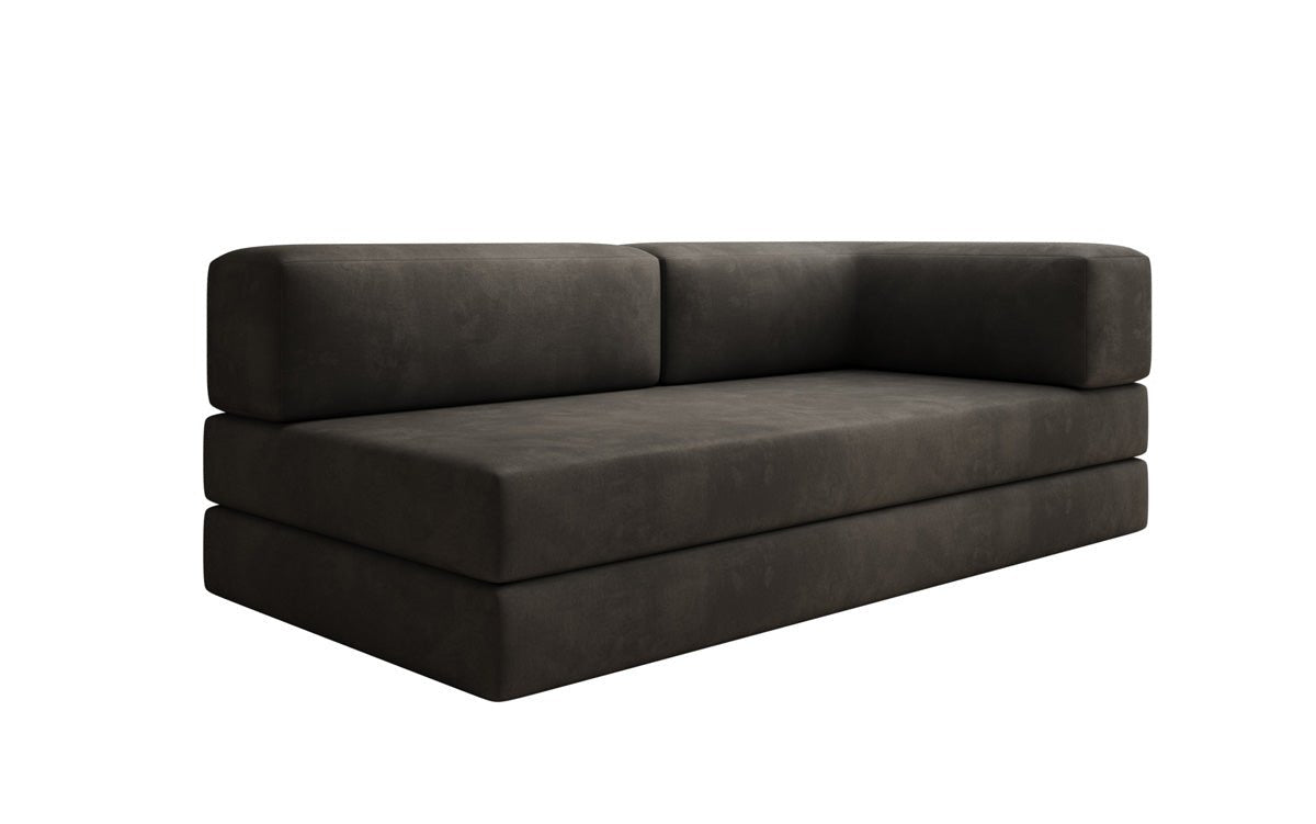Designer Sofa/Chaise Longue Lazy in Velvet
