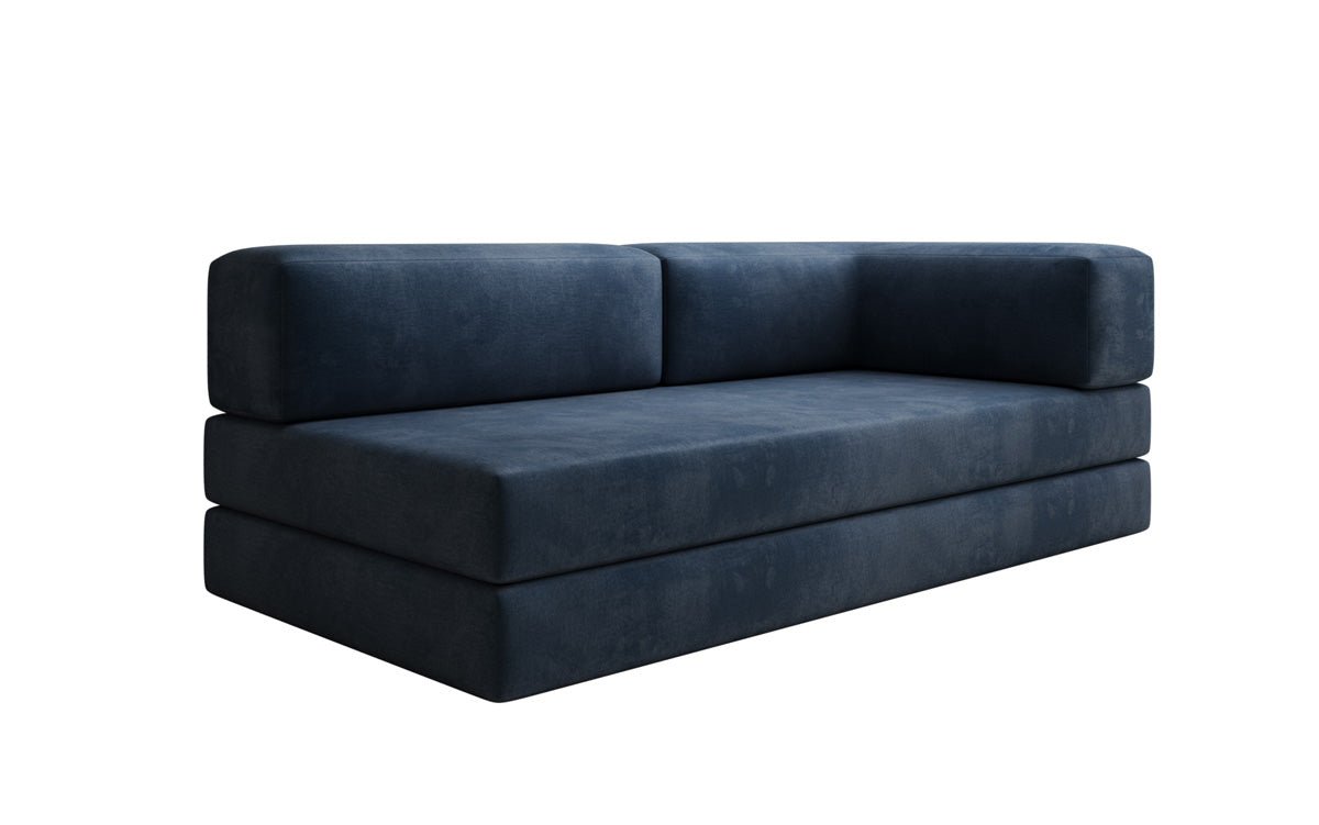 Designer Sofa/Chaise Longue Lazy in Velvet