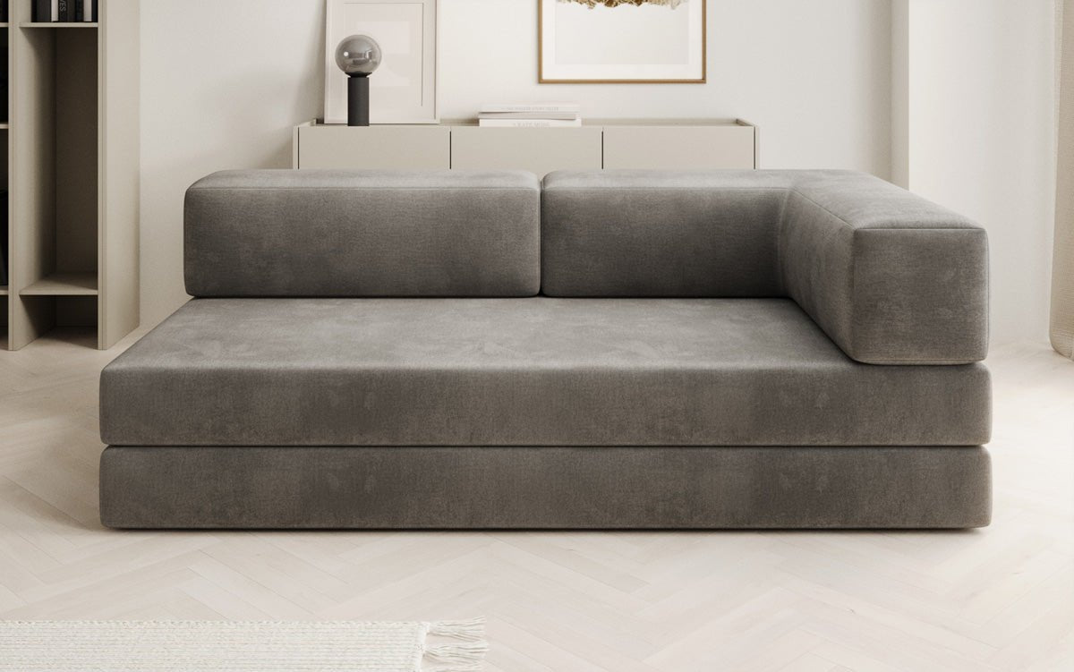 Designer Sofa/Chaise Longue Lazy in Velvet