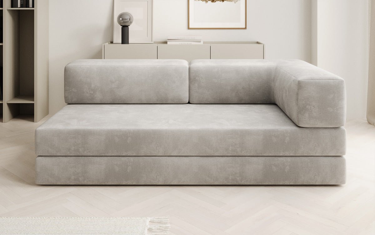 Designer Sofa/Chaise Longue Lazy in Velvet