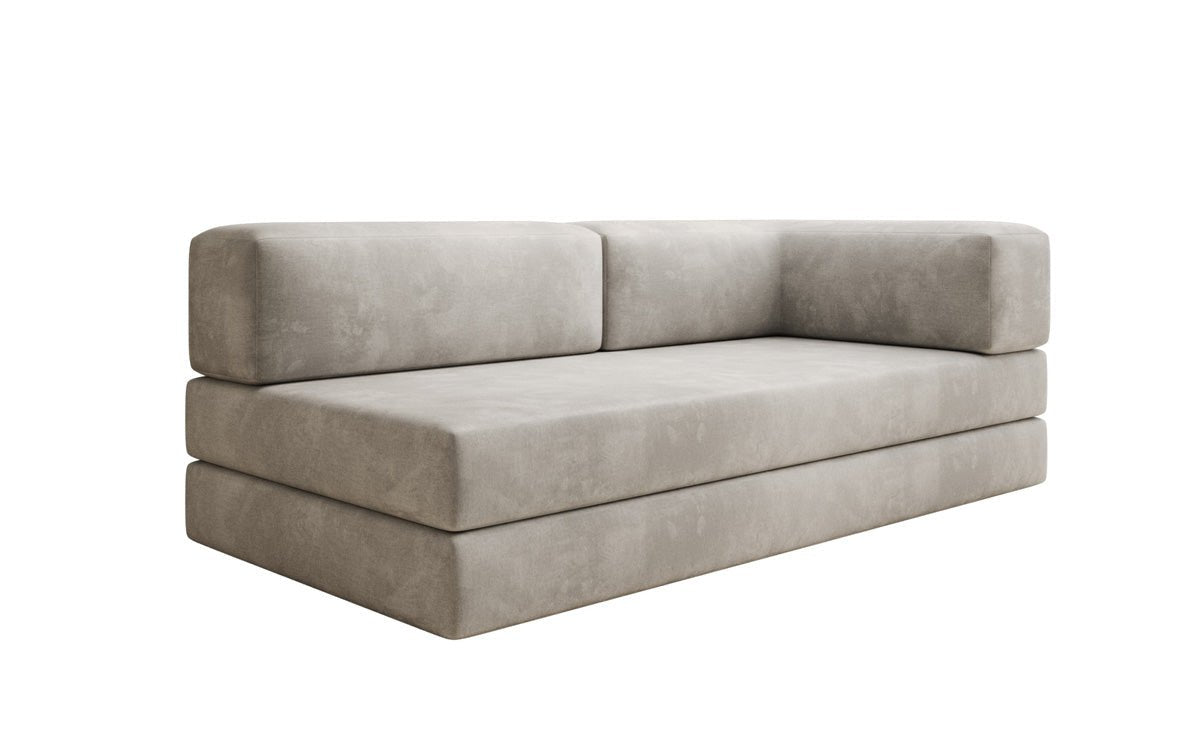 Designer Sofa/Chaise Longue Lazy in Velvet