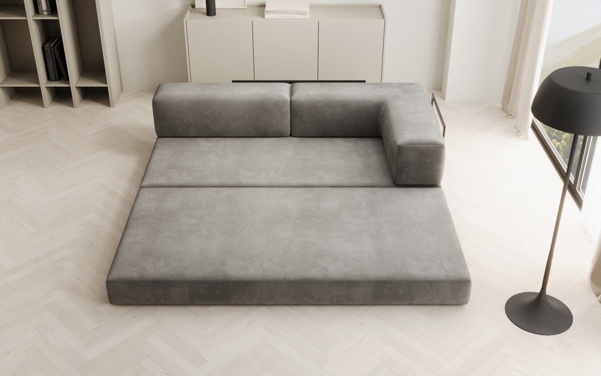 Designer Sofa/Chaise Longue Lazy in Velvet