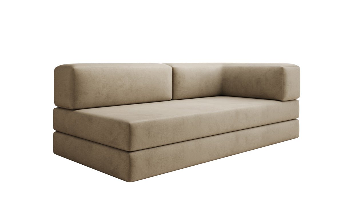 Designer Sofa/Chaise Longue Lazy in Velvet