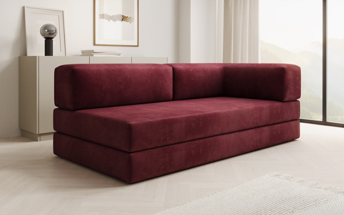 Designer Sofa/Chaise Longue Lazy in Velvet