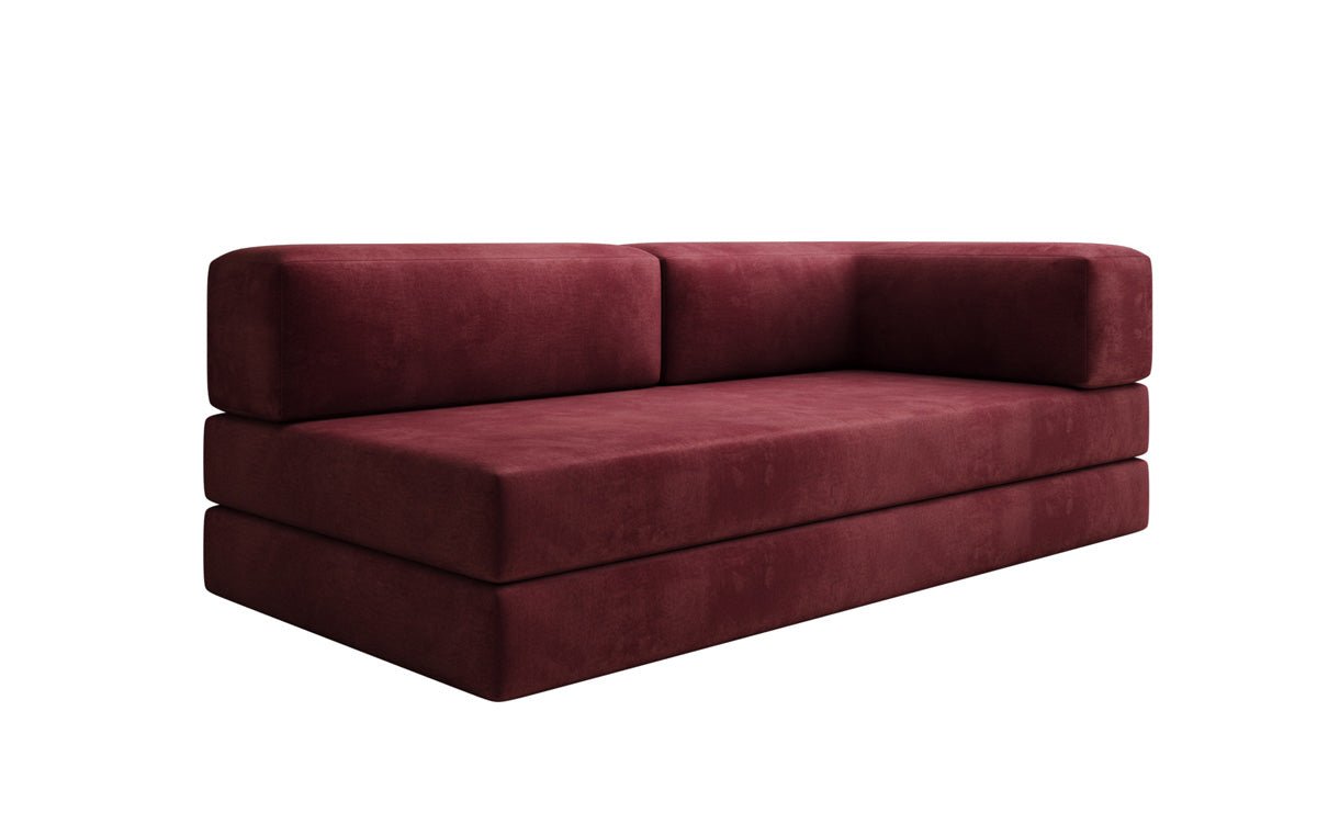 Designer Sofa/Chaise Longue Lazy in Velvet