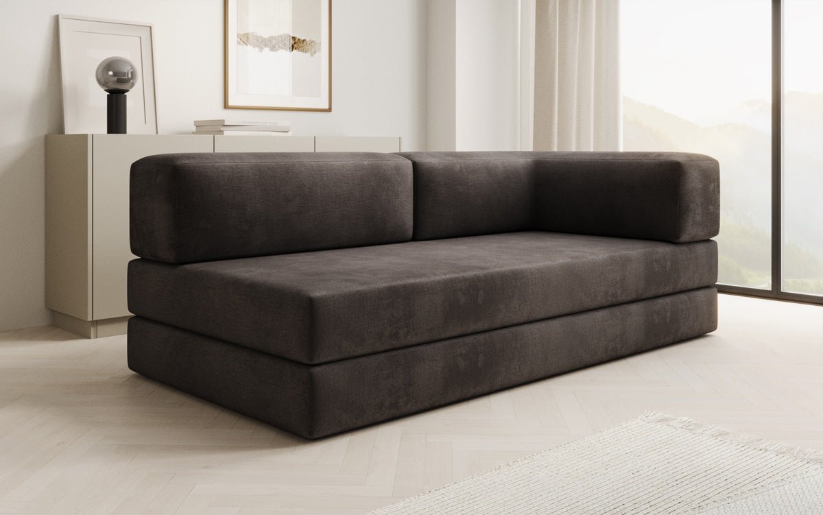 Designer Sofa/Chaise Longue Lazy in Velvet