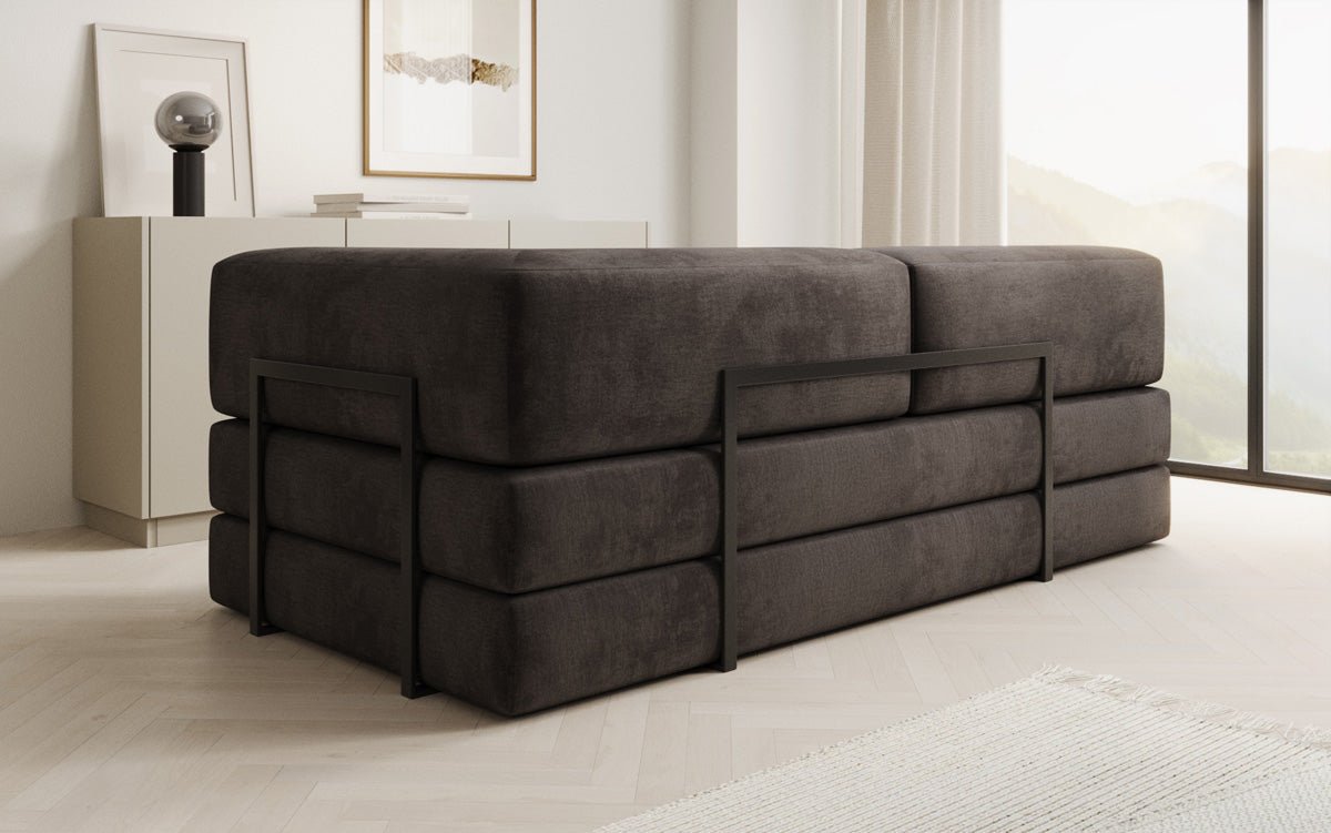 Designer Sofa/Chaise Longue Lazy in Velvet