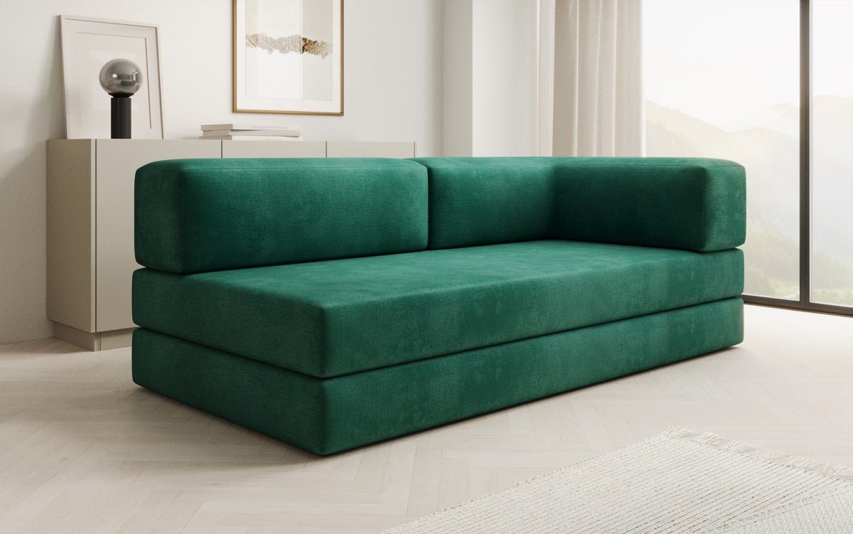 Designer Sofa/Chaise Longue Lazy in Velvet