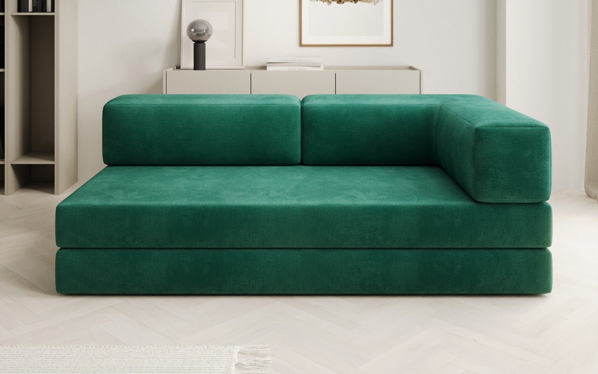 Designer Sofa/Chaise Longue Lazy in Velvet