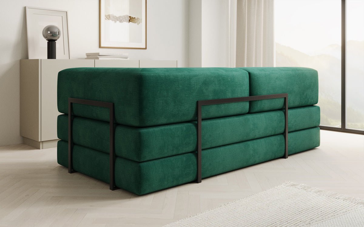 Designer Sofa/Chaise Longue Lazy in Velvet