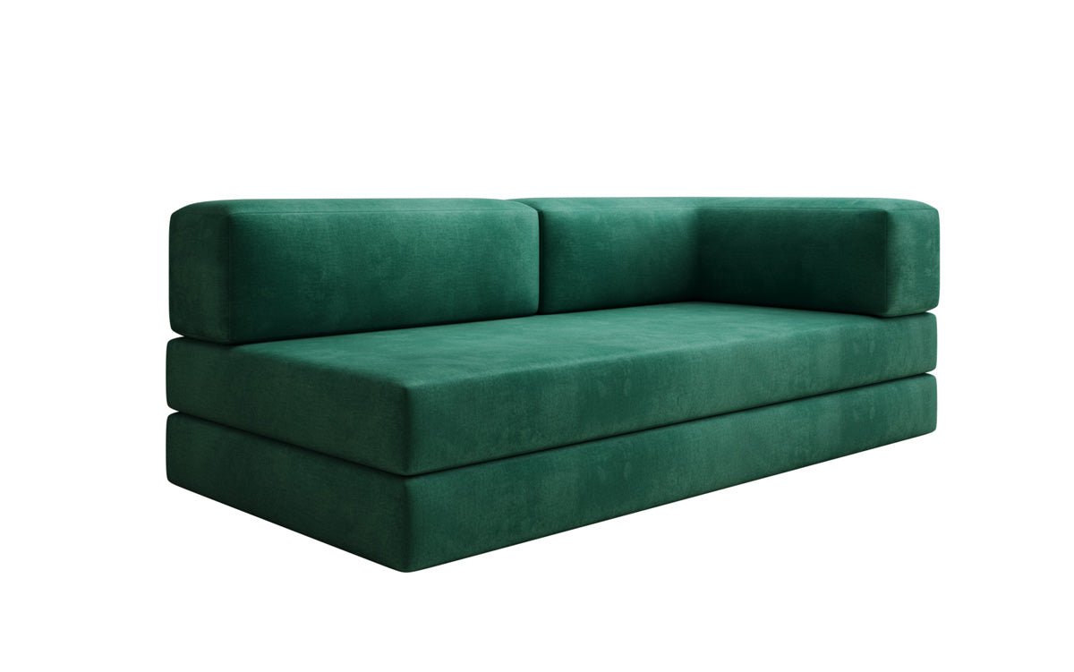 Designer Sofa/Chaise Longue Lazy in Velvet