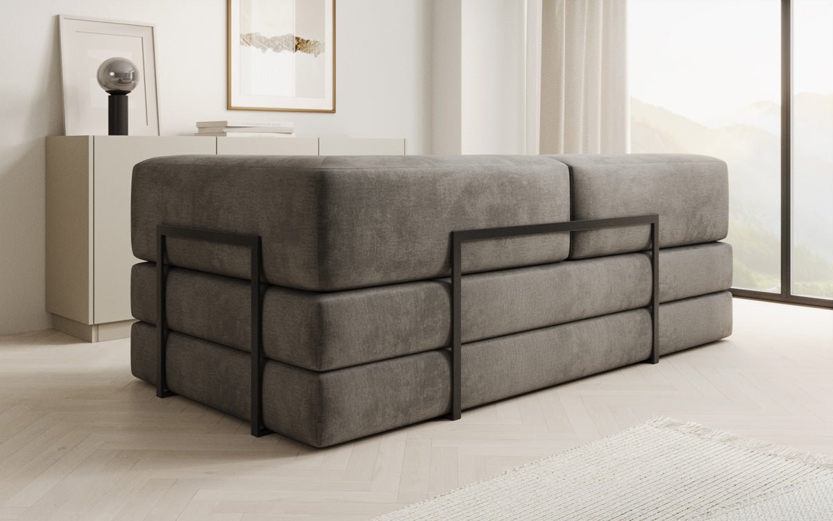 Designer Sofa/Chaise Longue Lazy in Velvet