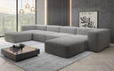 Designer U Sofa Snug in Bouclé