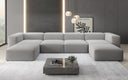 Designer U Sofa Snug in Bouclé