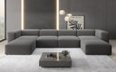 Designer U Sofa Snug in Bouclé