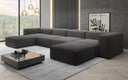 Designer U Sofa Snug in Bouclé