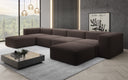 Designer U Sofa Snug in Bouclé
