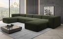 Designer U Sofa Snug in Bouclé