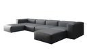 Designer U Sofa Snug in Echtleder