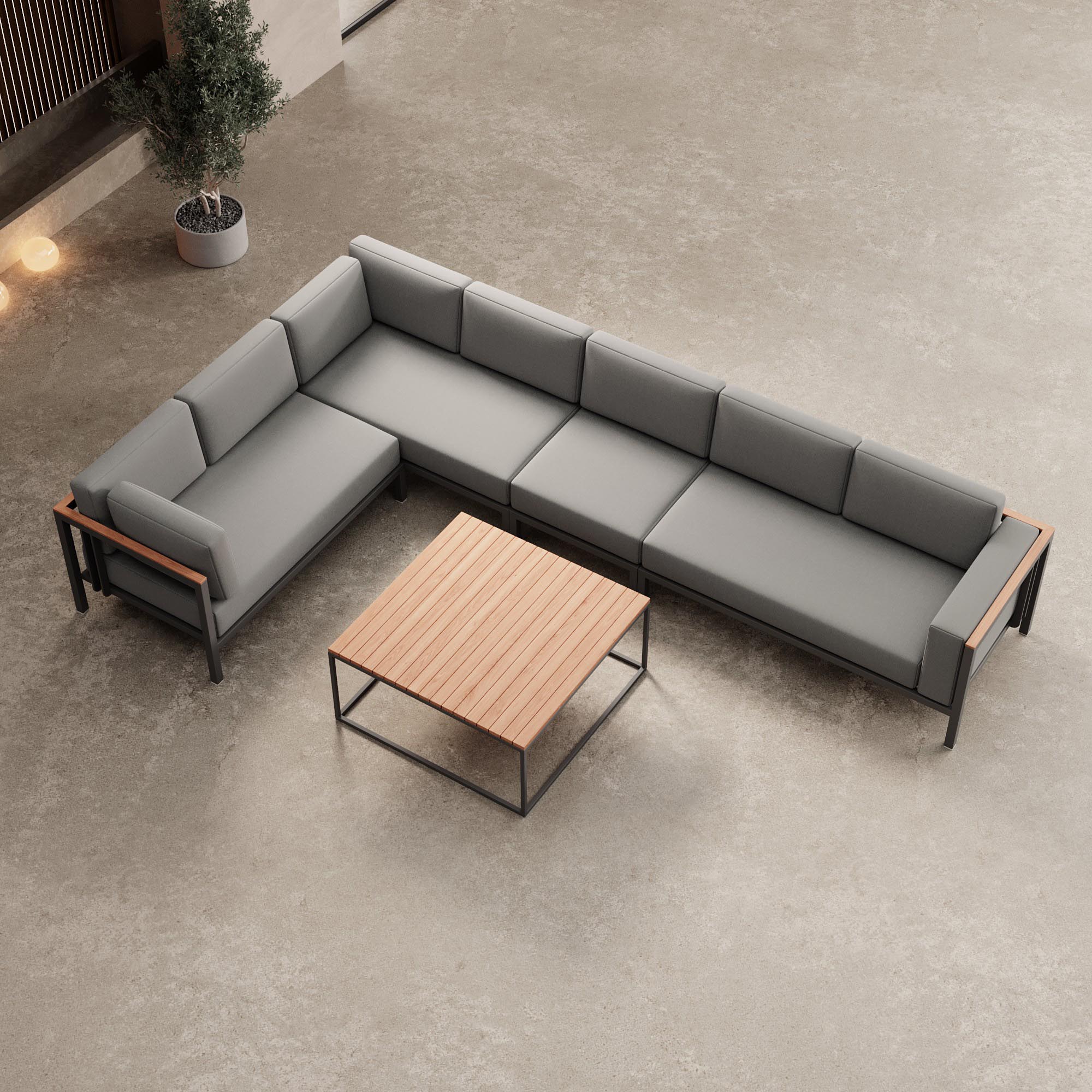 Euphoria – L-Maxilounge & Tisch aus Aluminium | Aevora™ Kollektion