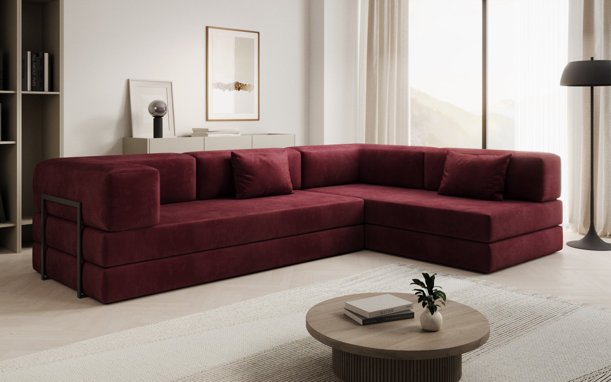 Extra cover for Lazy sofa in velvet