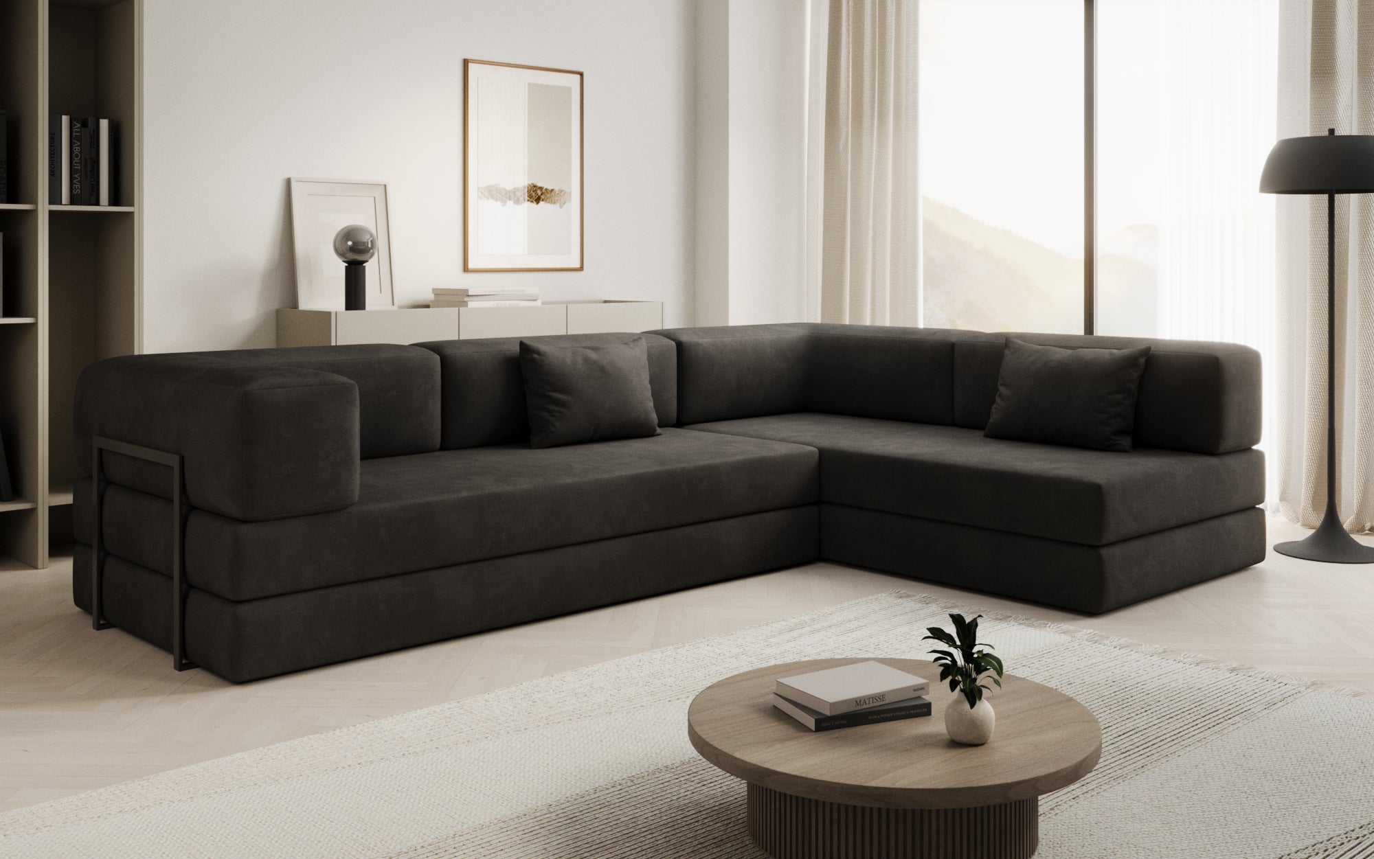 Extra cover for Lazy sofa in velvet