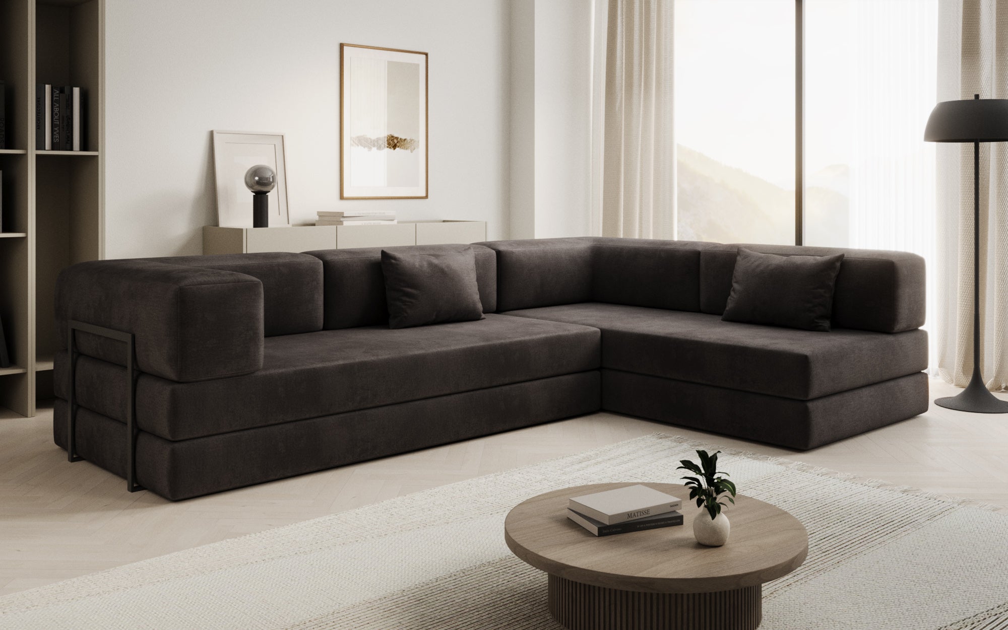 Extra cover for Lazy sofa in velvet