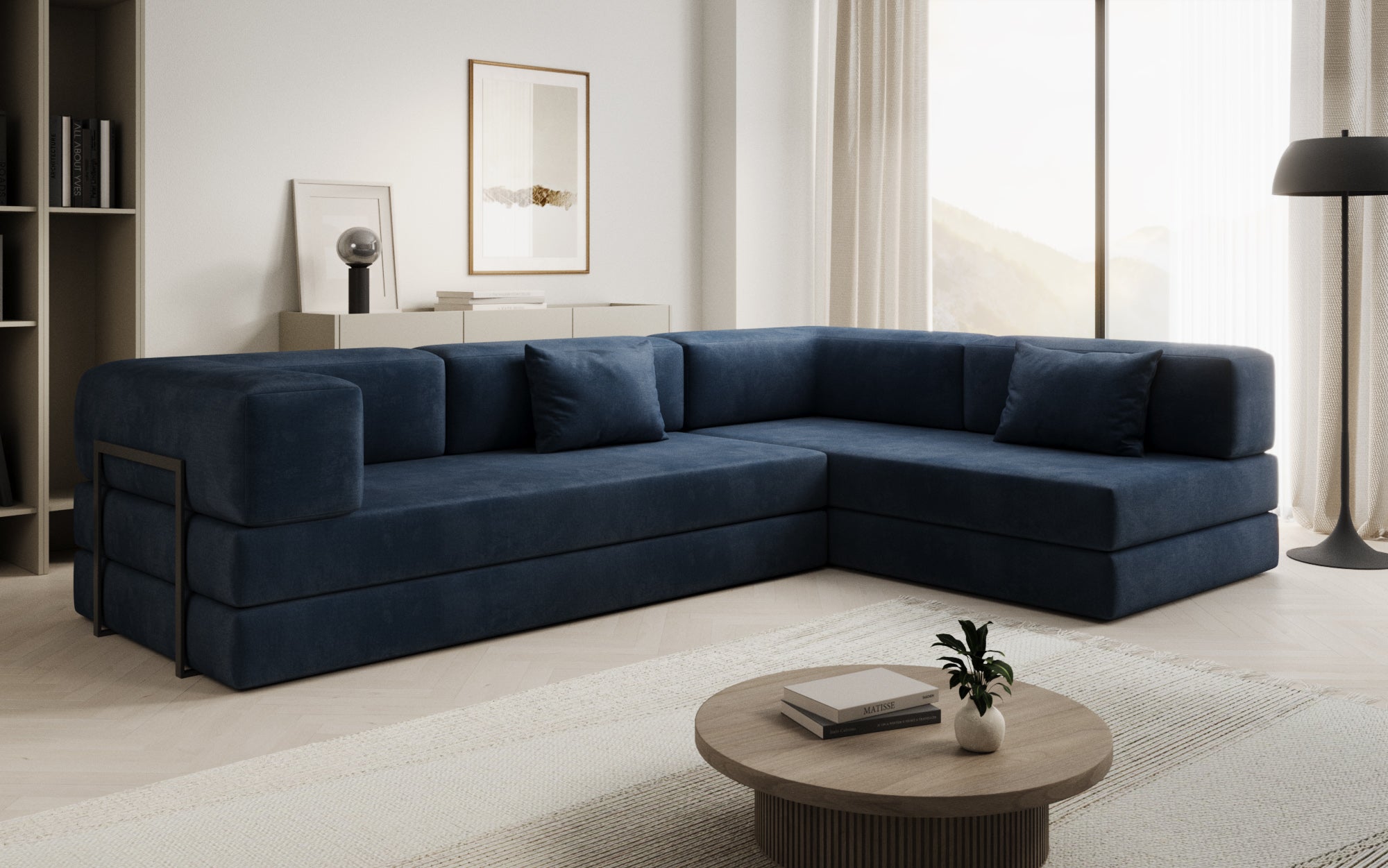 Extra cover for Lazy sofa in velvet