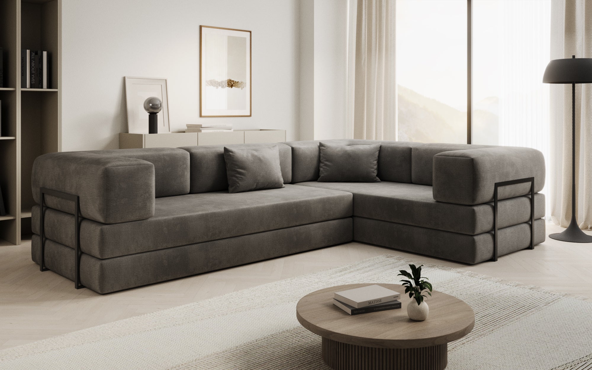 Extra cover for Lazy sofa in velvet