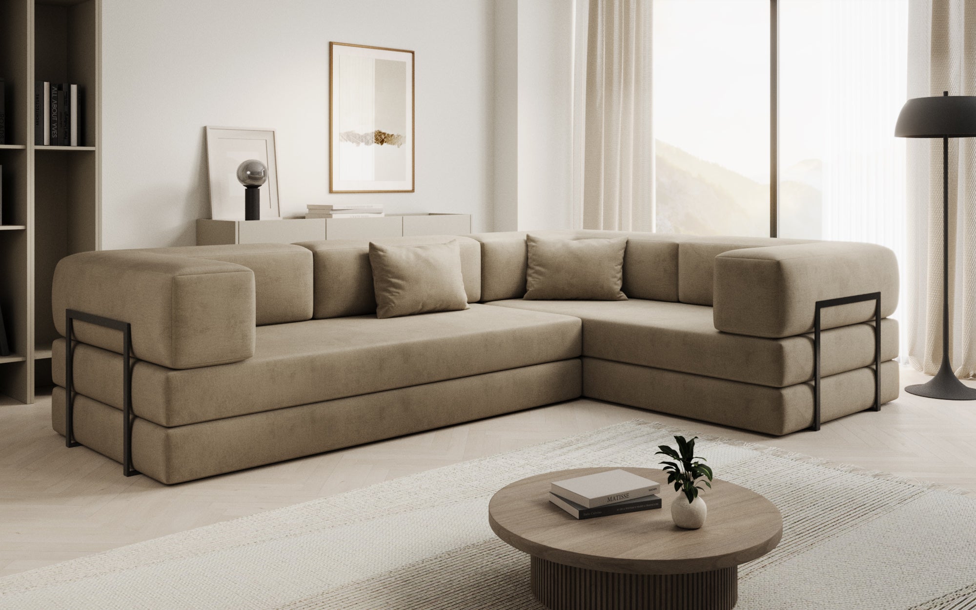 Extra cover for Lazy sofa in velvet