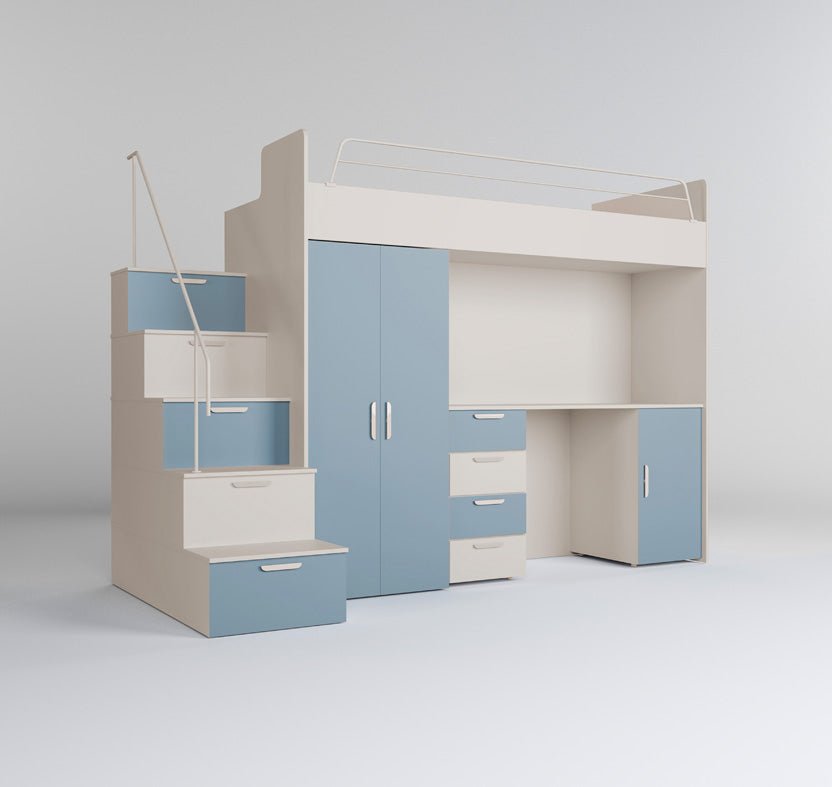Children's loft bed Dream matte surface