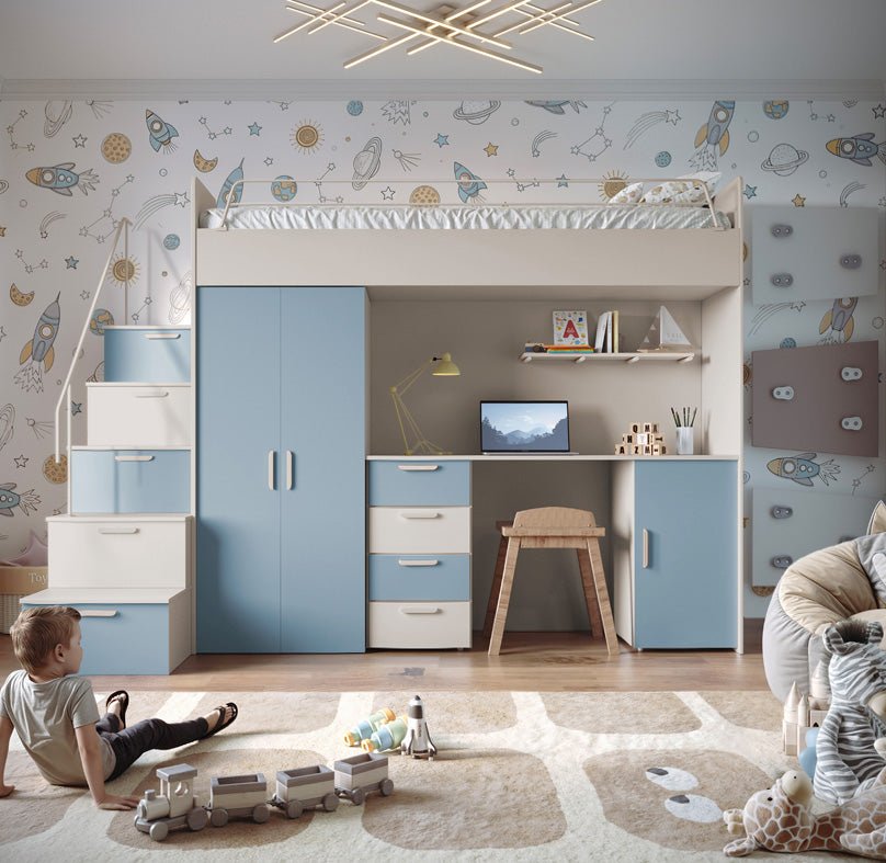 Children's loft bed Dream matte surface