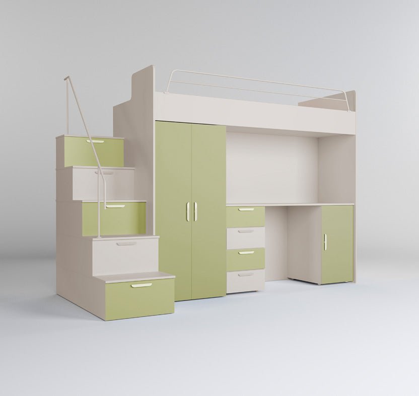Children's loft bed Dream matte surface