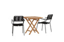 Garten Cafegruppe Elbe – 3-teiliges Gartenmöbel-Set 70x70 cm