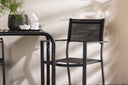 Garten Cafegruppe Levina – 3 teiliges Möbel-Set in Schwarz