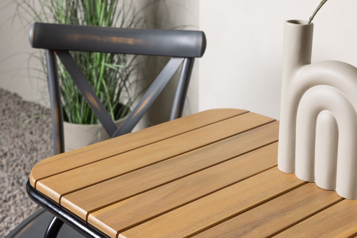 Garten Cafegruppe Living – 3-teiliges Gartenmöbel-Set mit Stühlen aus Aluminium