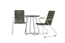 Garten Cafegruppe Malte – 3-teiliges Gartenmöbel-Set mit grünen Stühlen