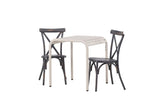 Garten Cafegruppe Narvis – 3-teiliges Gartenmöbel-Set 70x70 cm