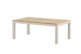 Garten Couchtisch Alanu - ein Materialmix aus Aluminium und Teakholz