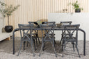 Garten Essgruppe Canggu – 7-teiliges Gartenmöbel-Set aus Aluminium