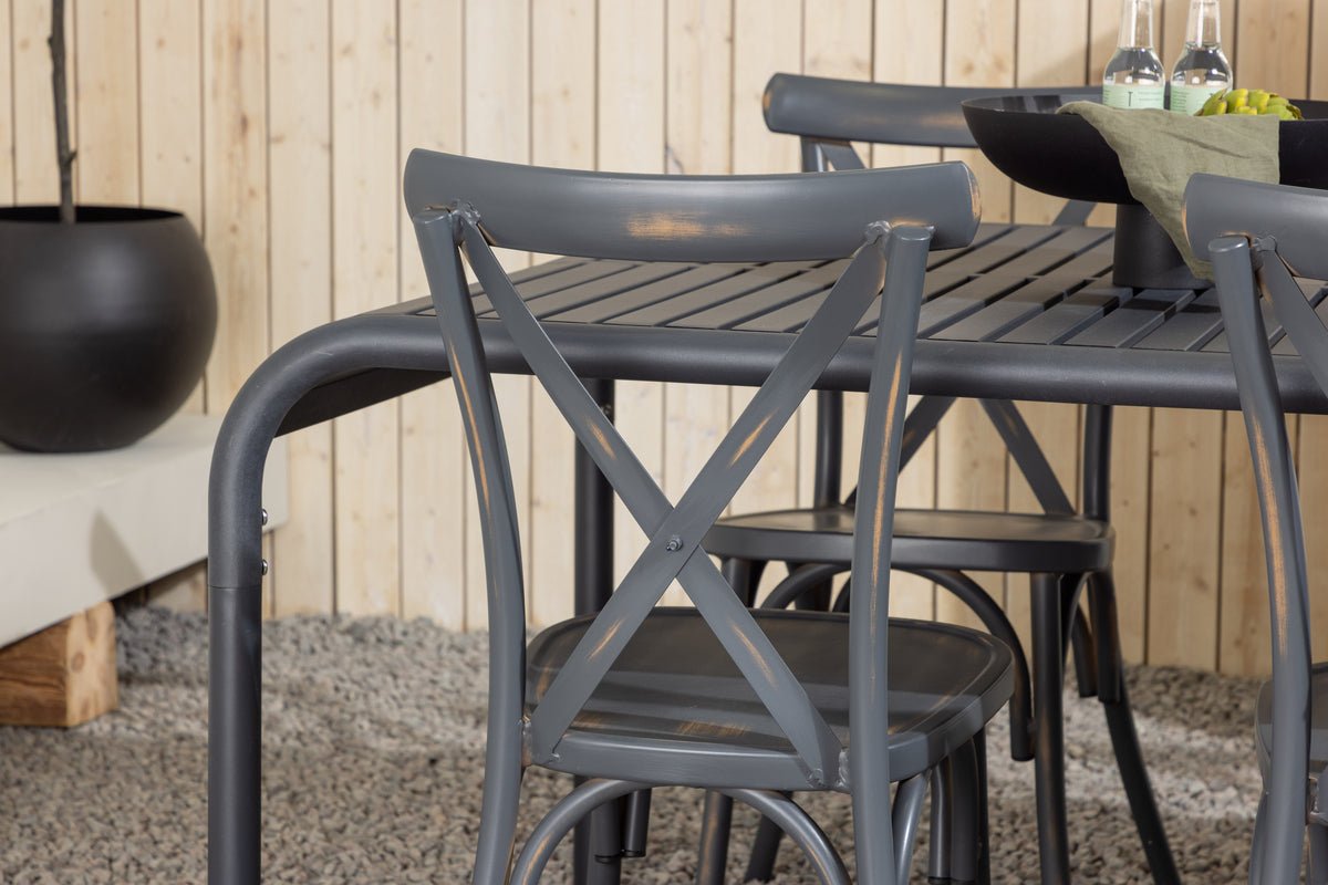 Garten Essgruppe Canggu – 7-teiliges Gartenmöbel-Set aus Aluminium